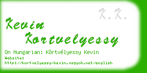 kevin kortvelyessy business card