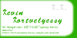 kevin kortvelyessy business card